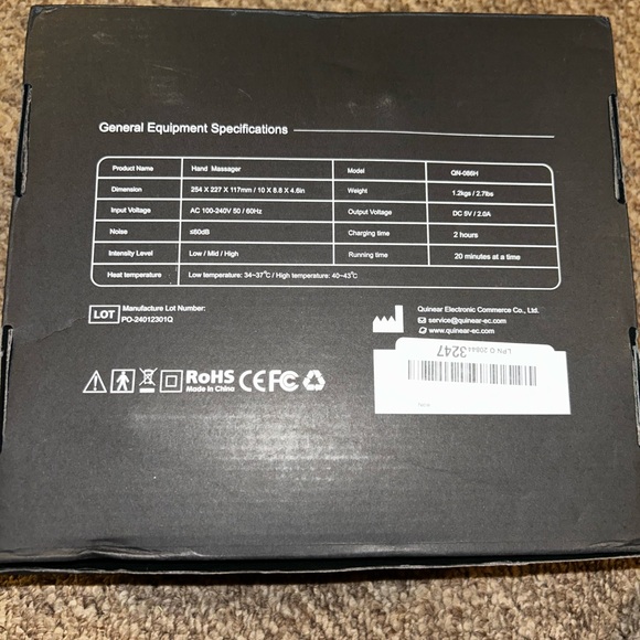 QUINEAR Hand Massager, Cordless Hand Massager with Heat and Compression - Picture 3 of 8